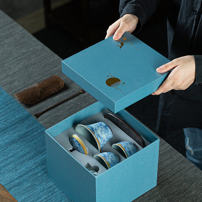 Blue Clouds Tea Set