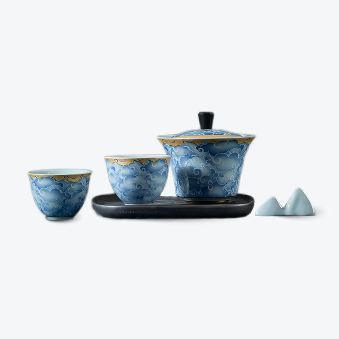 Blue Clouds Tea Set