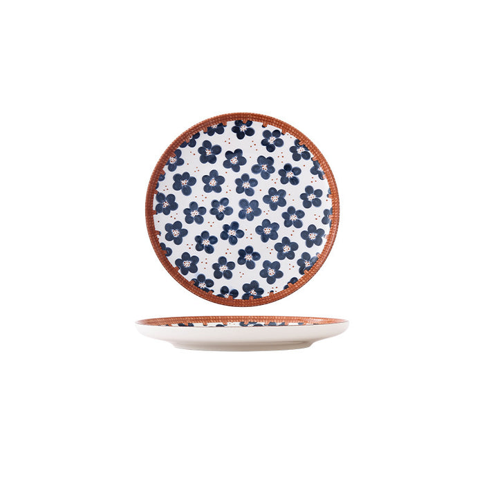 Set of 4 Japanese Style Rattan Steak Plate