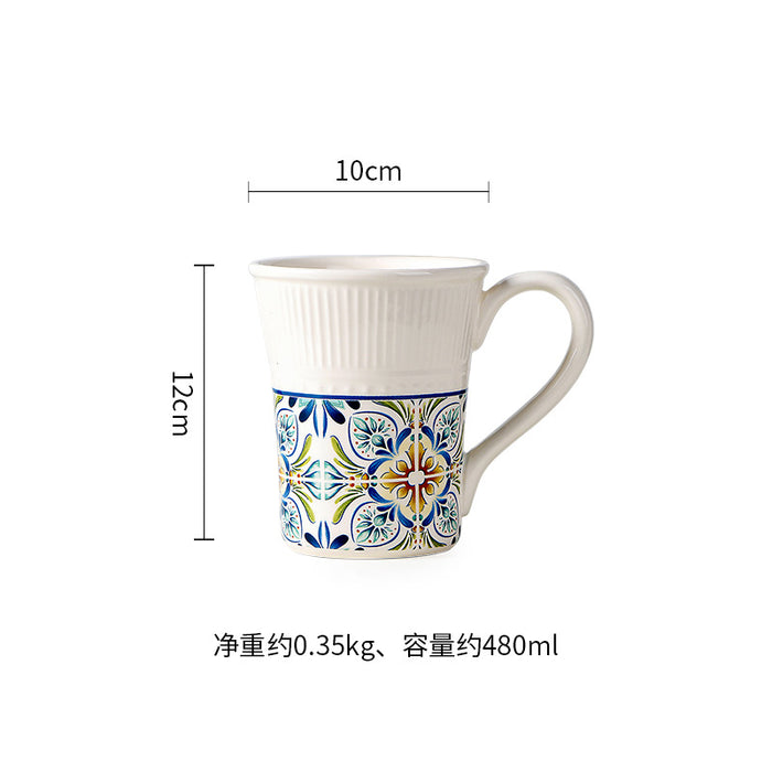 Bohemian Dot Embossed  Dinner Set