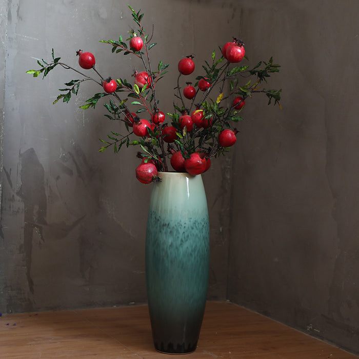 Gradient Green Floor Vase