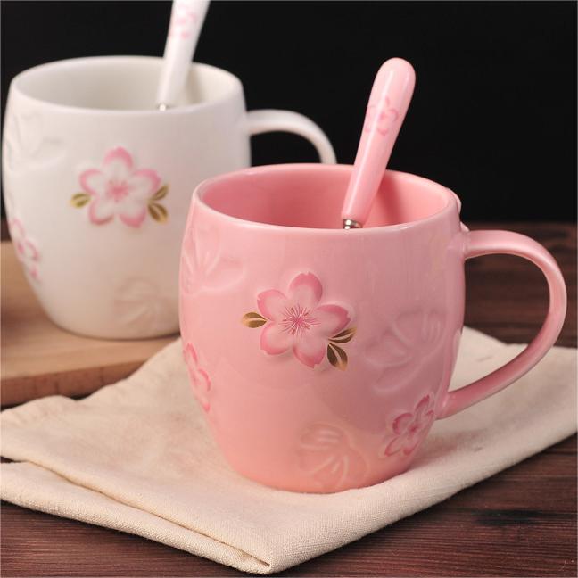 Sakura Ceramic Coffee Cup