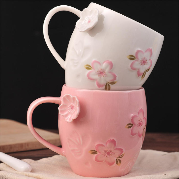 Sakura Ceramic Coffee Cup