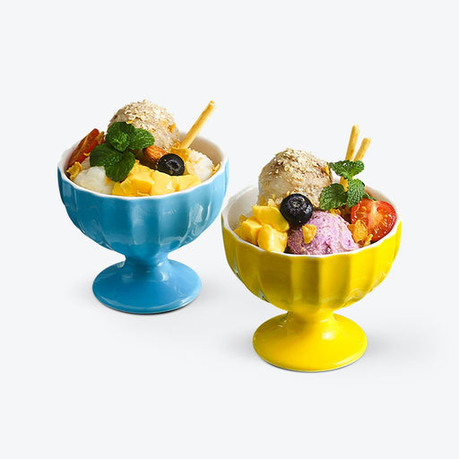 Ceramic Ice Cream Cup Goblet
