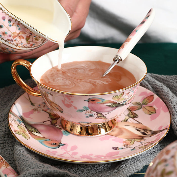 Euro Style Bone China Cup& Saucer Set