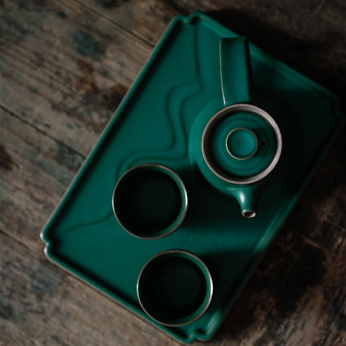Vintage Dark Green Tea Set