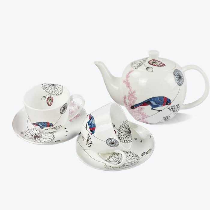 Japanese Bird Bone China Tea Set