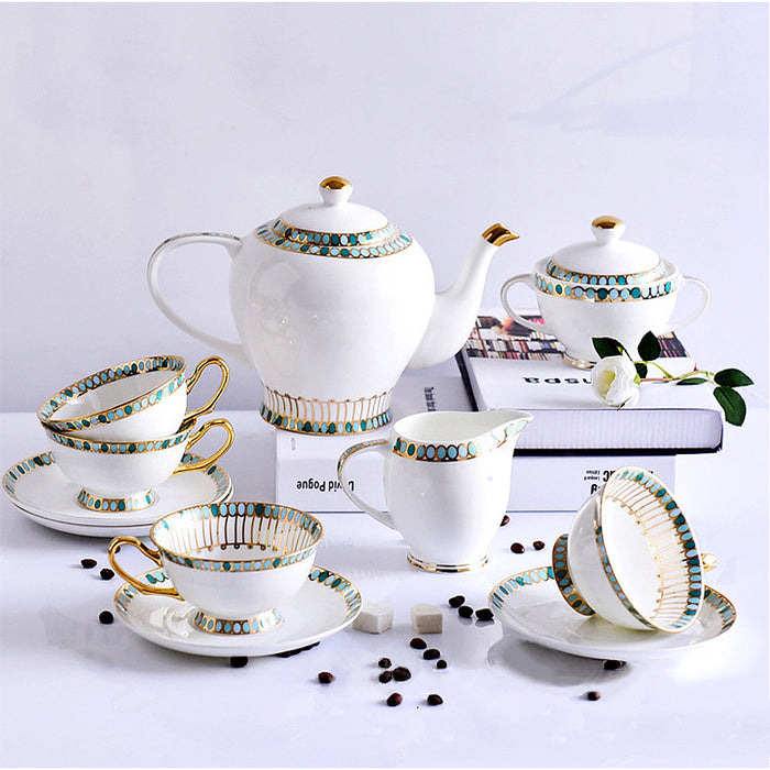 Bone China Gilt Turkish Style Tea Set