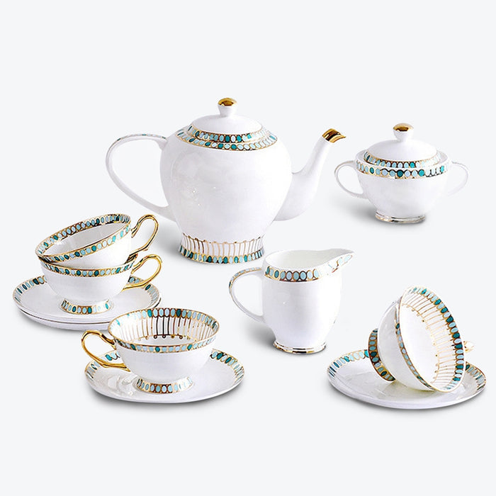 Bone China Gilt Turkish Style Tea Set