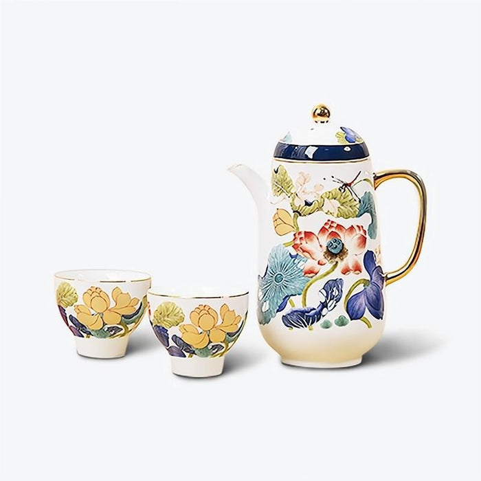 Chinese Enamel Painted Porcelain Tea Set