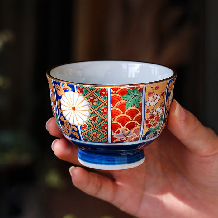 Japanese Applique Kung Fu Tea Set
