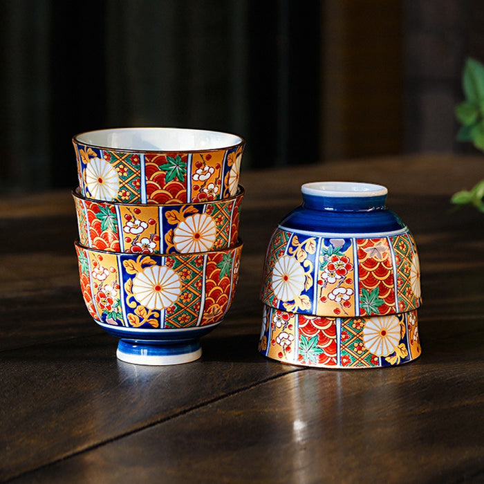 Japanese Applique Kung Fu Tea Set