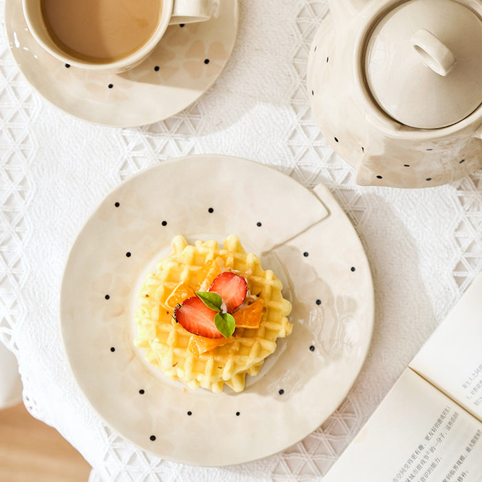 Polka Dot Irregular Tea Set