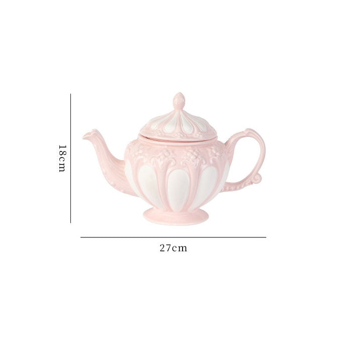 British Sculpture Palace Painted Tea Set