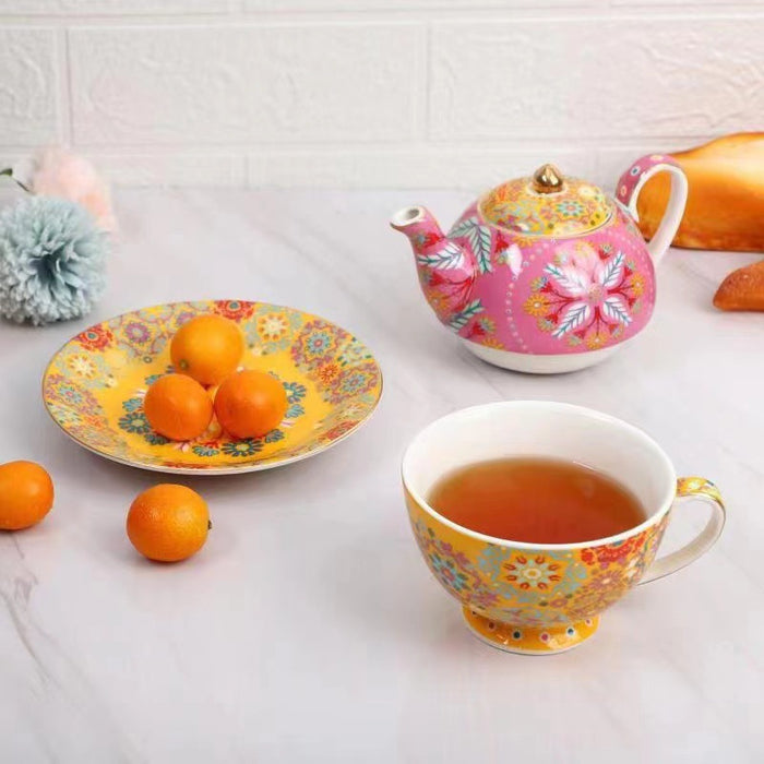 Bohemian Style Hand Painted Tea Set