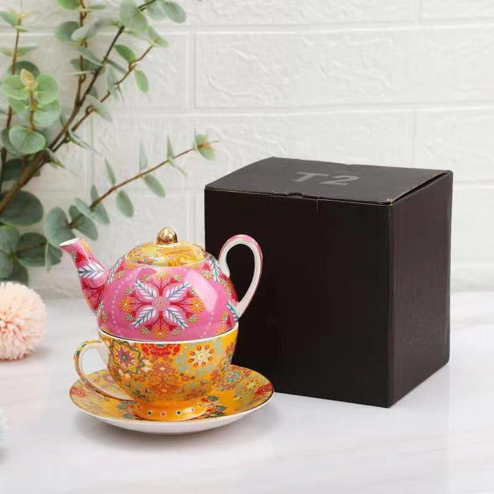 Bohemian Style Hand Painted Tea Set