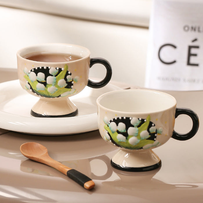 Set of 2 Lily Of The Valley Cup And Saucers