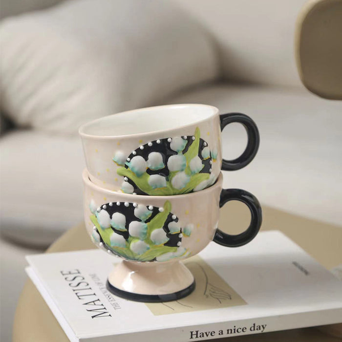 Set of 2 Lily Of The Valley Cup And Saucers