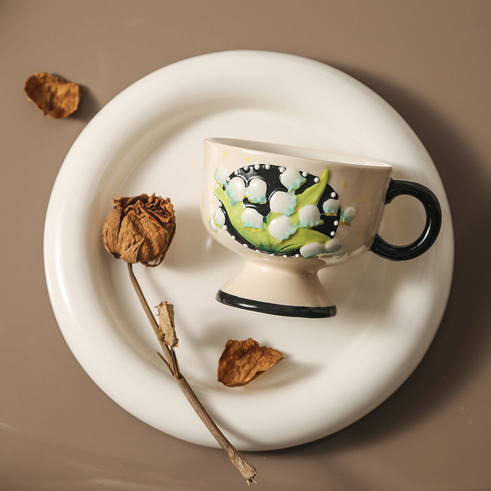 Set of 2 Lily Of The Valley Cup And Saucers