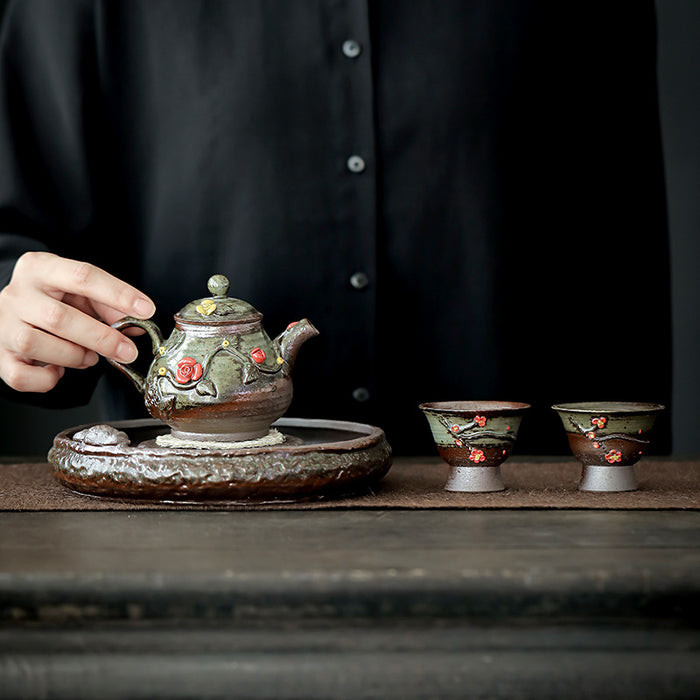Japanese Style Firewood Handmade Cup