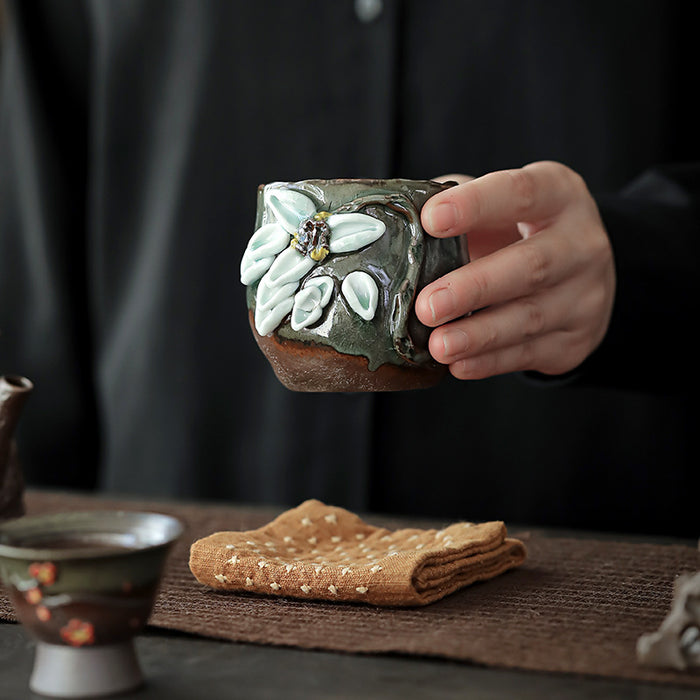 Japanese Style Firewood Handmade Cup