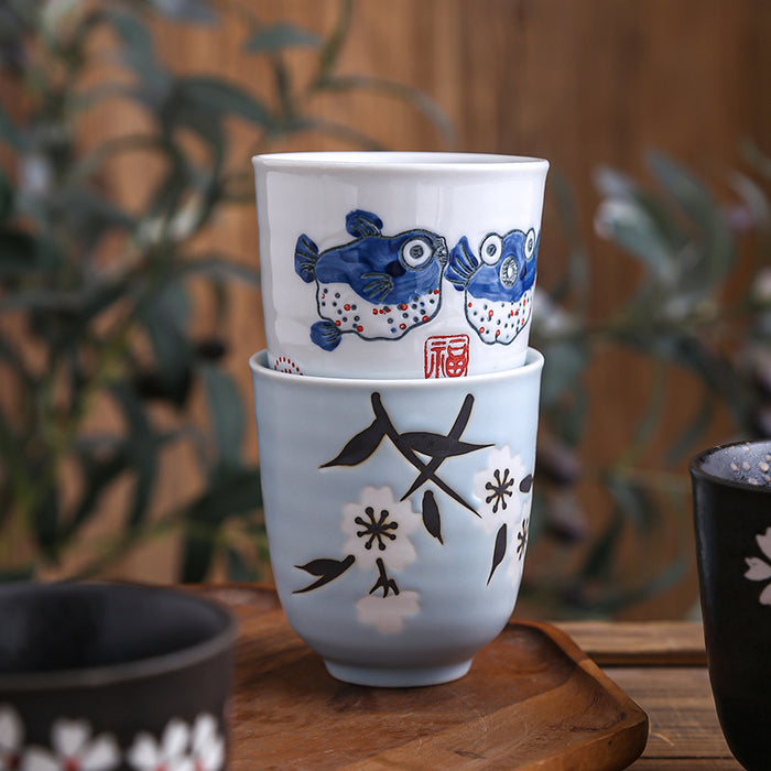 Japanese Style Hand-Painted Tea Cup Sets