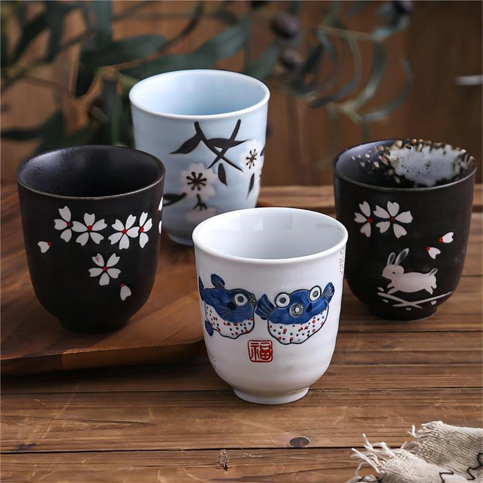 Japanese Style Hand-Painted Tea Cup Sets