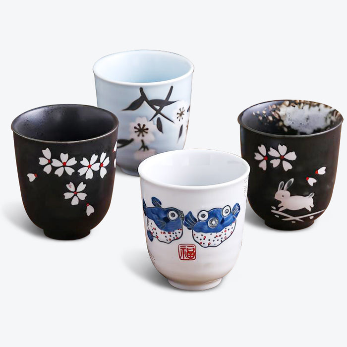 Japanese Style Hand-Painted Tea Cup Sets