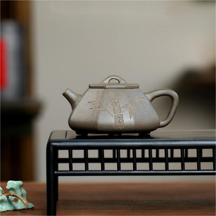 Bamboo Shi Piao Yixing Zisha Teapot