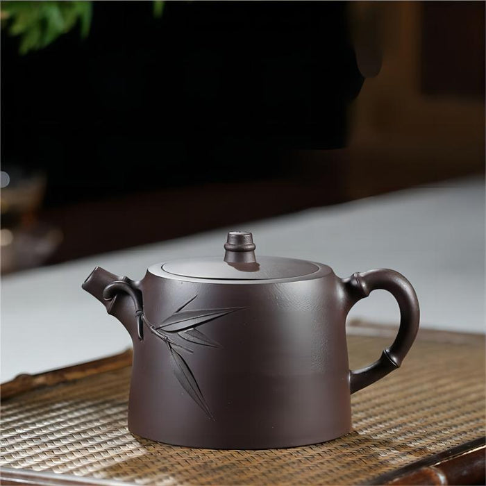 Chinese YiXing Zisha Handmade Handuo Teapot