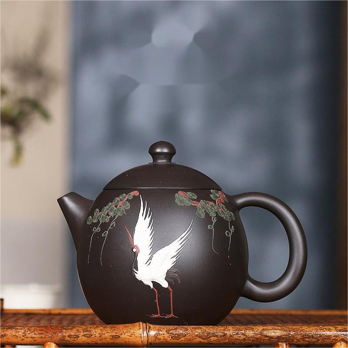 Yixing Dragon Egg Shape Zisha Teapot