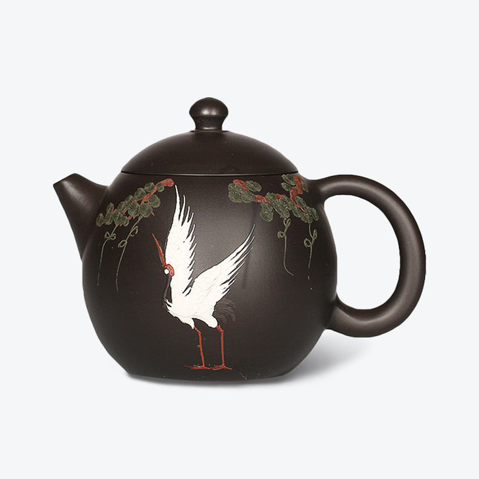 Yixing Dragon Egg Shape Zisha Teapot
