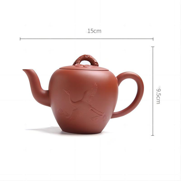 Yixing Flying Crane Zisha Teapot