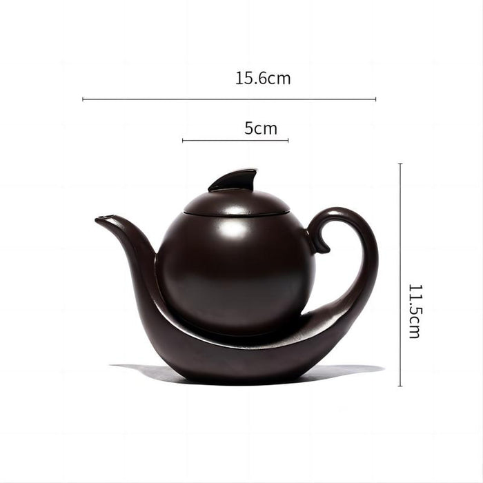 Yixing Ship Shape Zisha Teapot