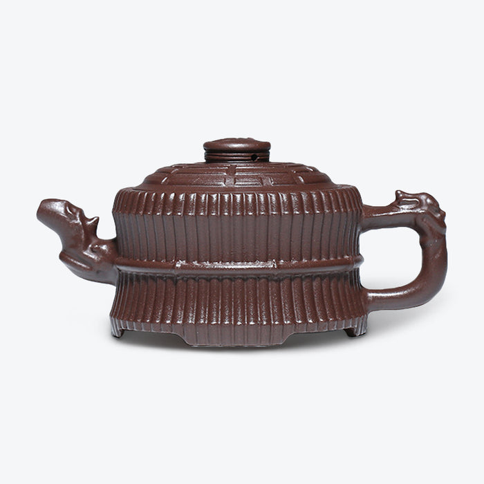 Dragon Design Bundled Bamboo Shape Teapot