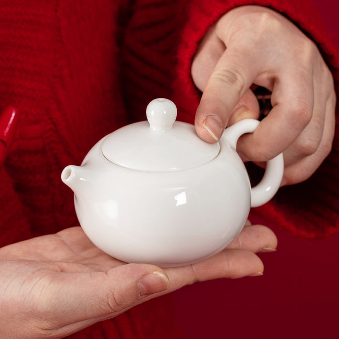White Fine China Kung Fu Tea Set