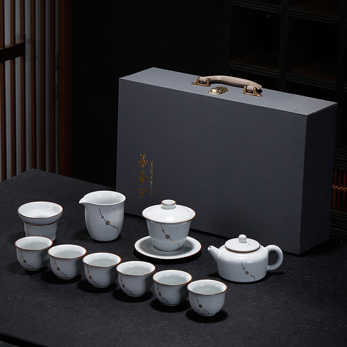 White Porcelain Kung Fu Tea Set