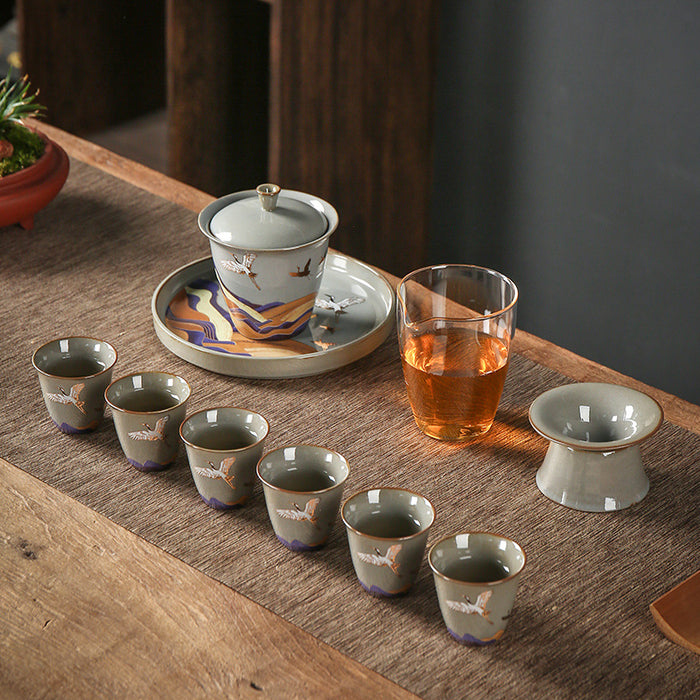 Chinese Ceramic Kung Fu Tea Set