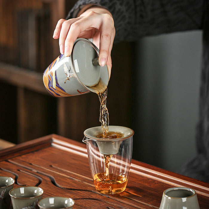 Chinese Ceramic Kung Fu Tea Set