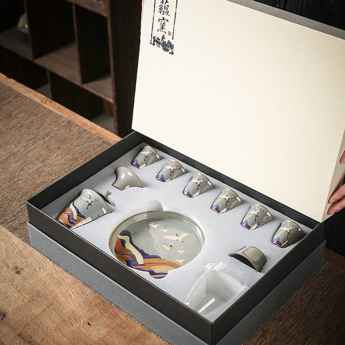 Chinese Ceramic Kung Fu Tea Set
