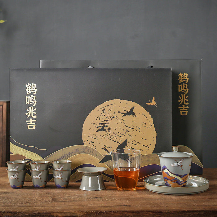 Chinese Ceramic Kung Fu Tea Set