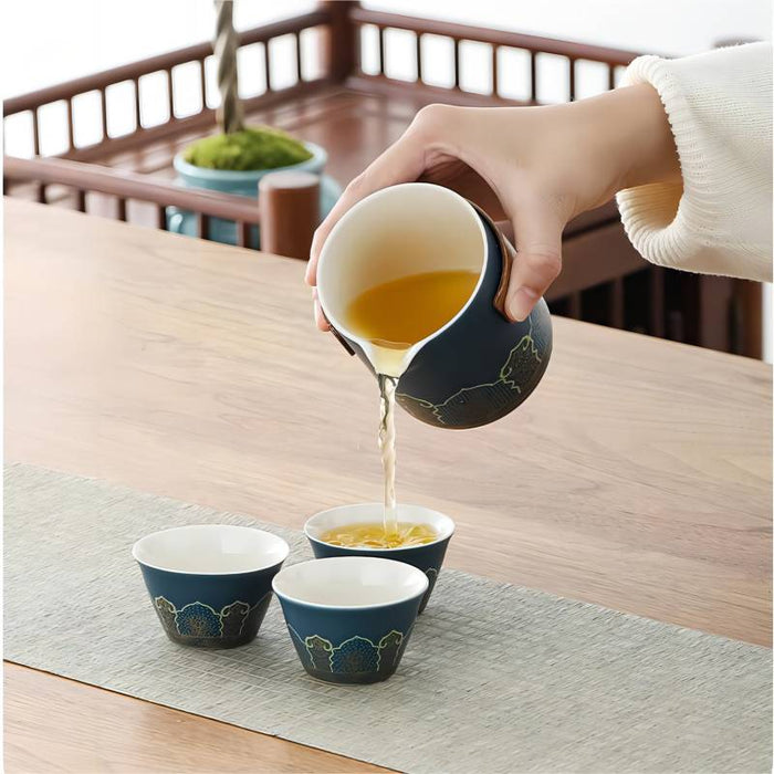 Japanese Ceramic Travel Kung Fu Tea Set