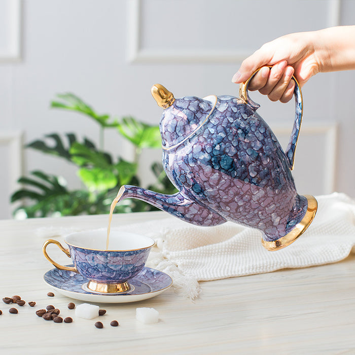 Full-printed Floral Fine Bone China Coffee & Tea Set