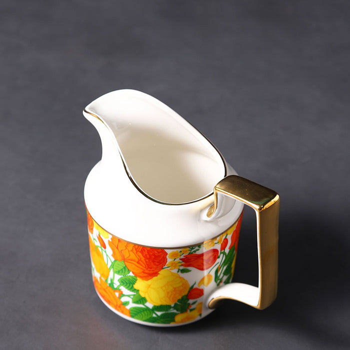 Blooming Flowers Bone China Vintage Tea Set