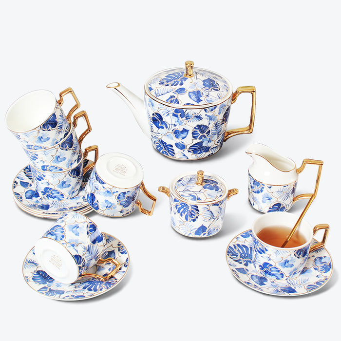 Leaf Modern Bone China Coffee & Tea Set