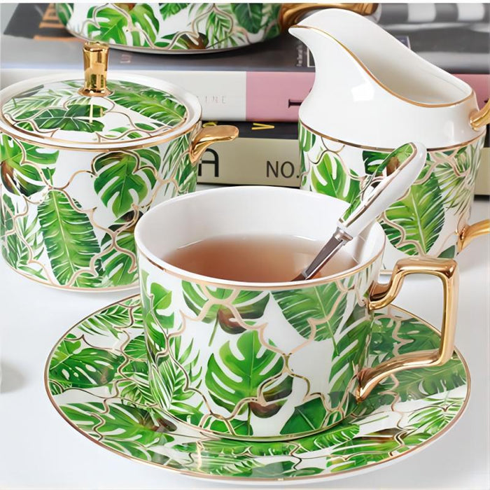 Leaf Modern Bone China Coffee & Tea Set
