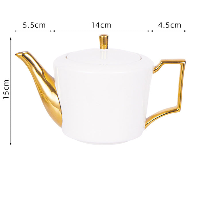 European Golden Trim Luxurious Coffe & Tea Set