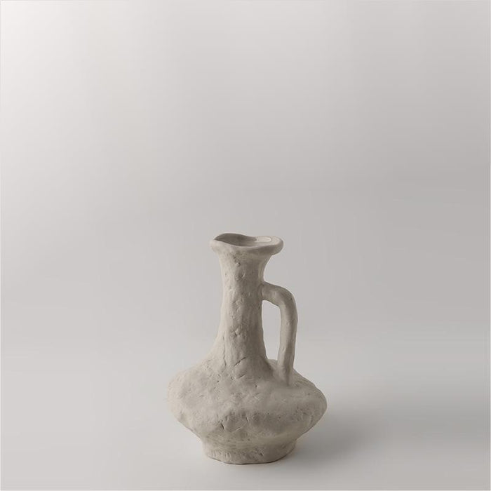 White Vintage Art Ceramic Vase