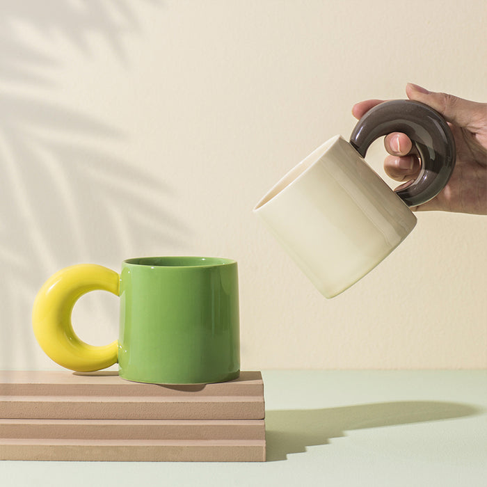 Creative Moon Handle Ceramic Mug