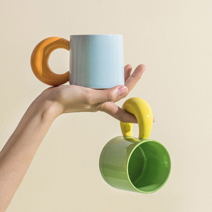 Creative Moon Handle Ceramic Mug